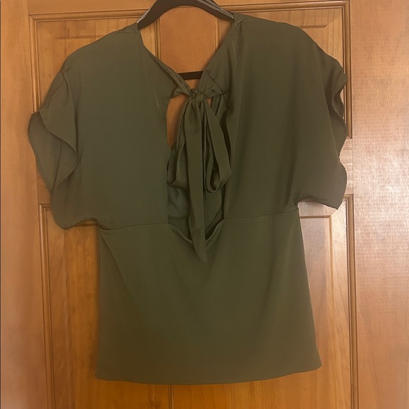 Banana Republic Deep Olive Blouse - Picture 2 of 2
